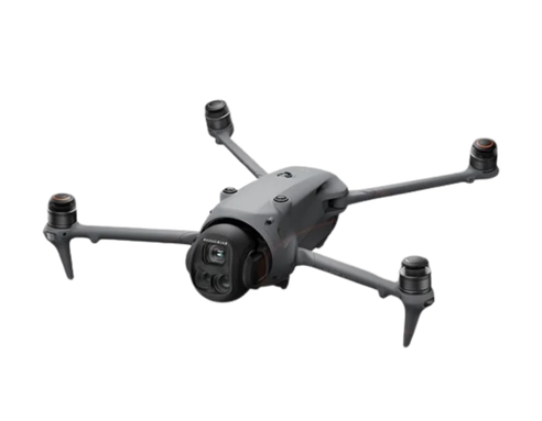 Drone DJI, usado no levantamento aéreo da obra